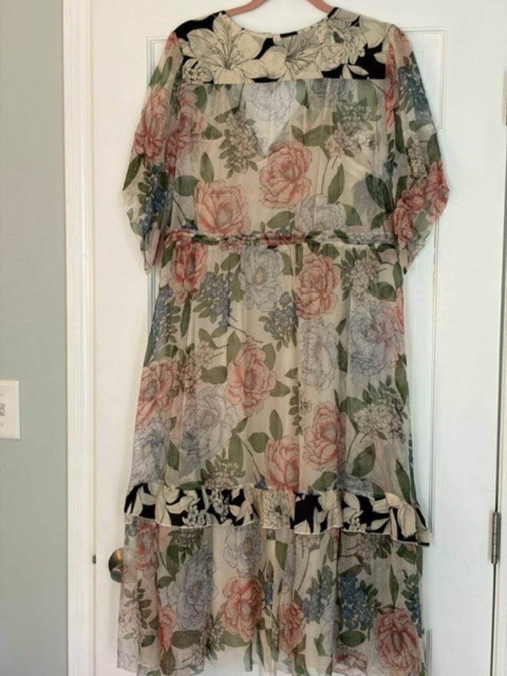 JADE by Johnny Was Flowy, Floral Dress - L - Picture 5 of 8